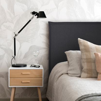 Respaldo de Cama con Funda Pestaña - Bahía Gris Oscuro
