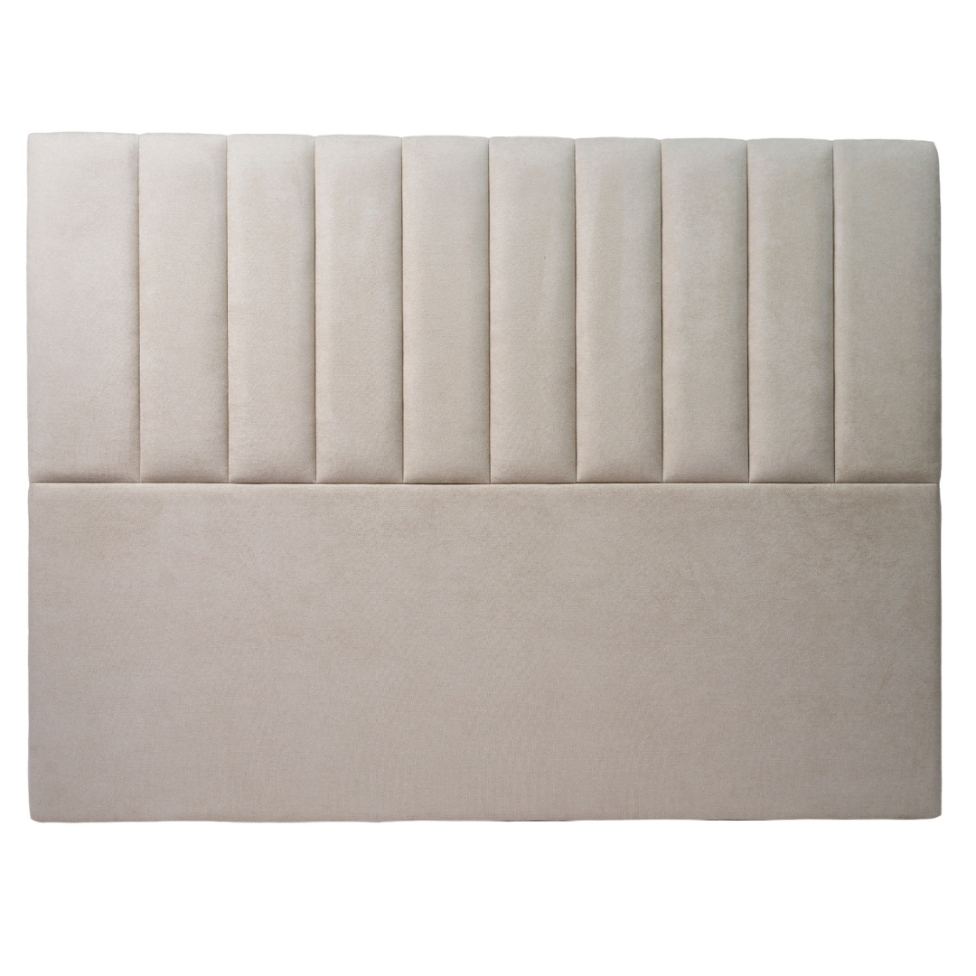 Respaldo de Cama - Modelo Tubular - Velvet Beige