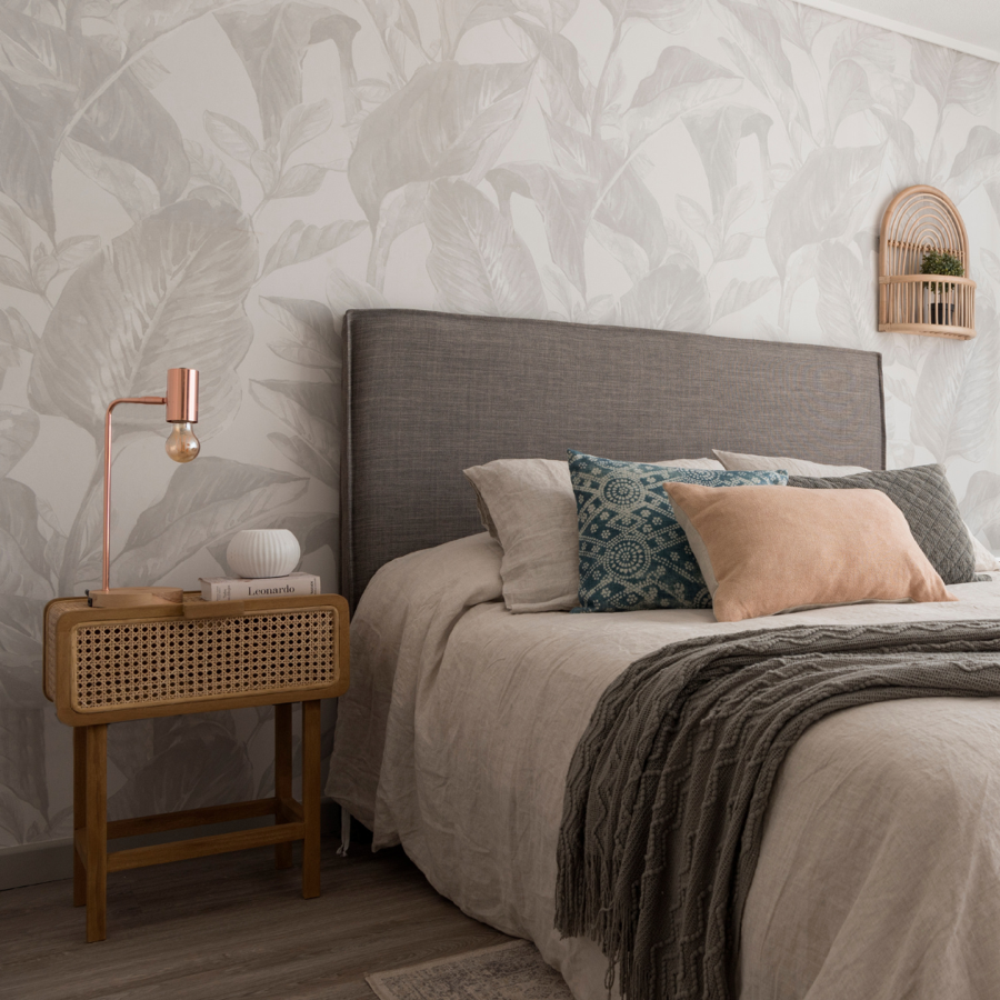 Respaldo de Cama con Funda Fuelle - Tucumán Gris