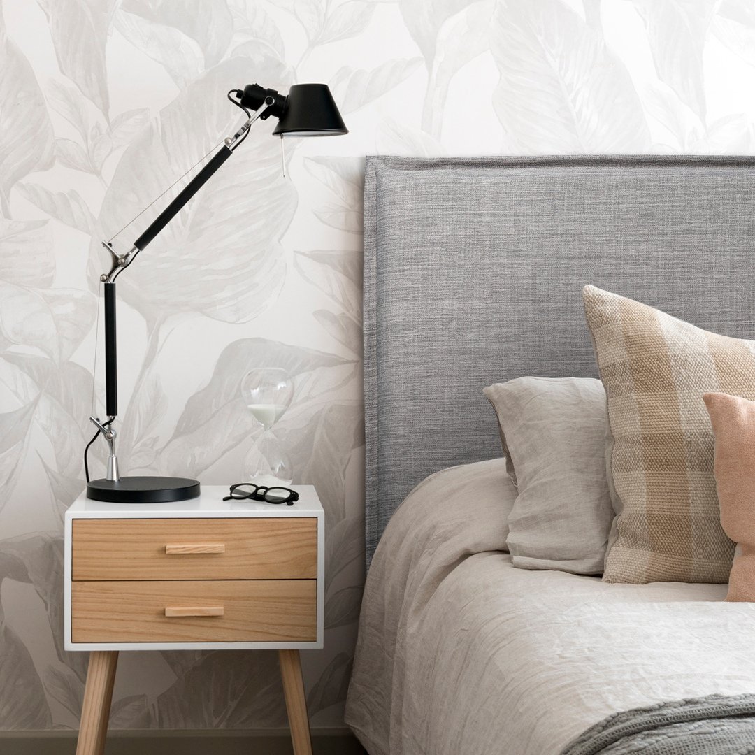 Respaldo de Cama con Funda Pestaña - Tucumán Gris