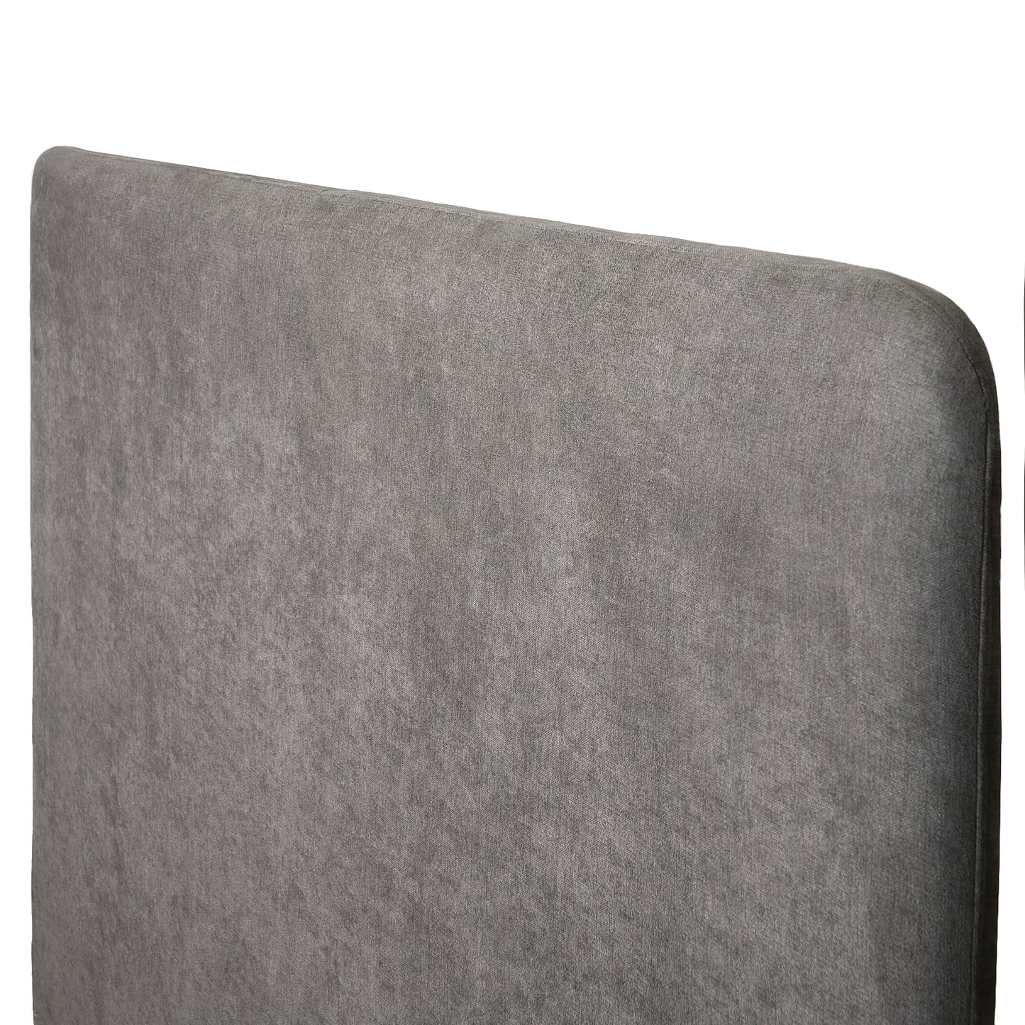 Respaldo de Cama - Modelo Curvo - Tela Velvet  Gris