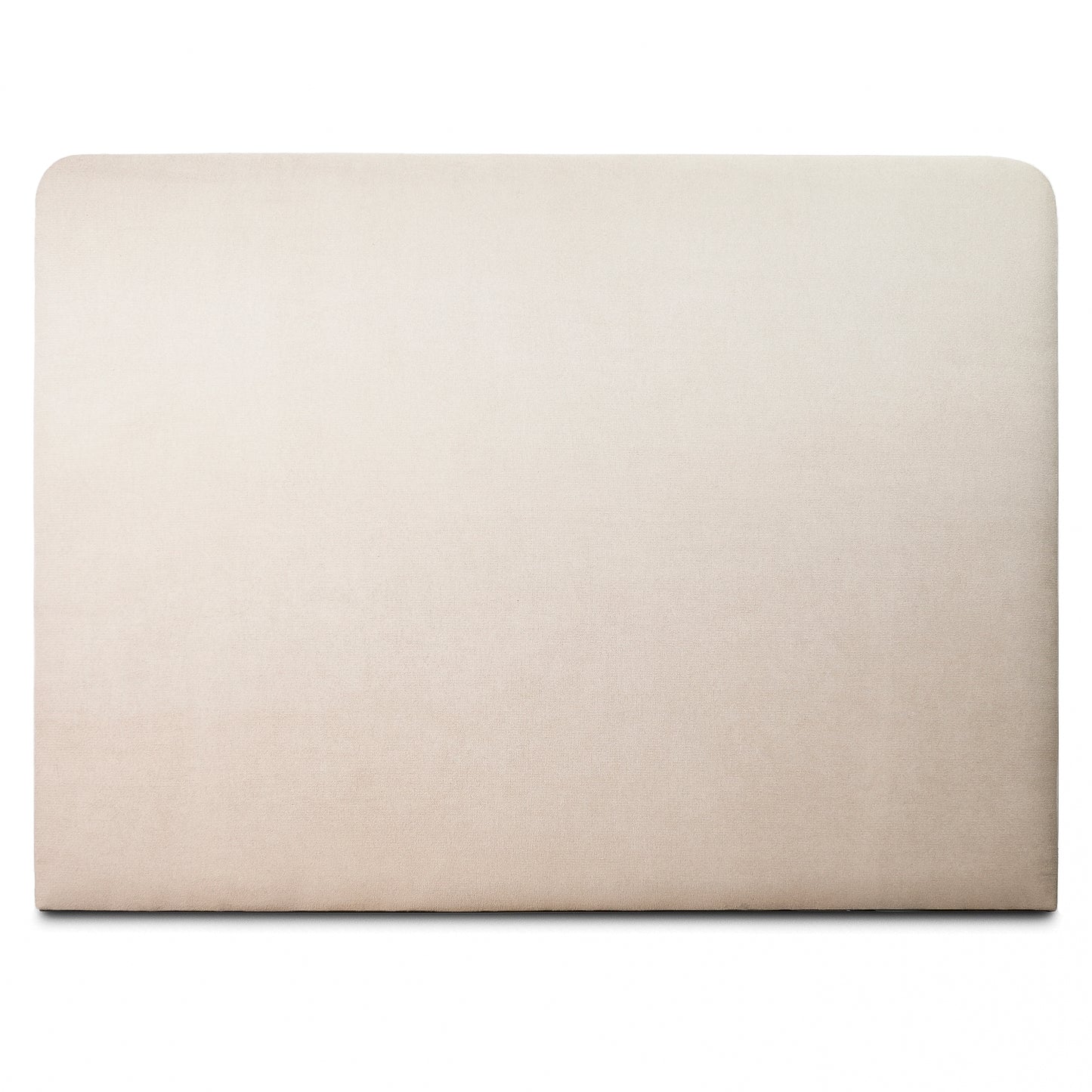 Respaldo de Cama - Modelo Curvo - Tela Velvet Beige