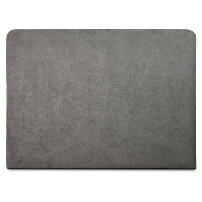 Respaldo de Cama - Modelo Curvo - Tela Velvet  Gris