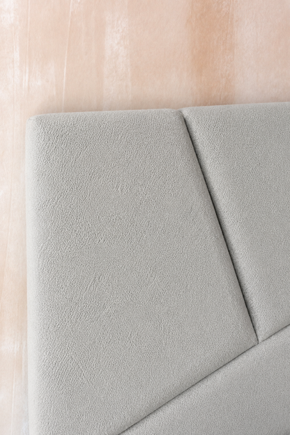 Respaldo de Cama - Modelo Cairo - Velvet Gris Perla