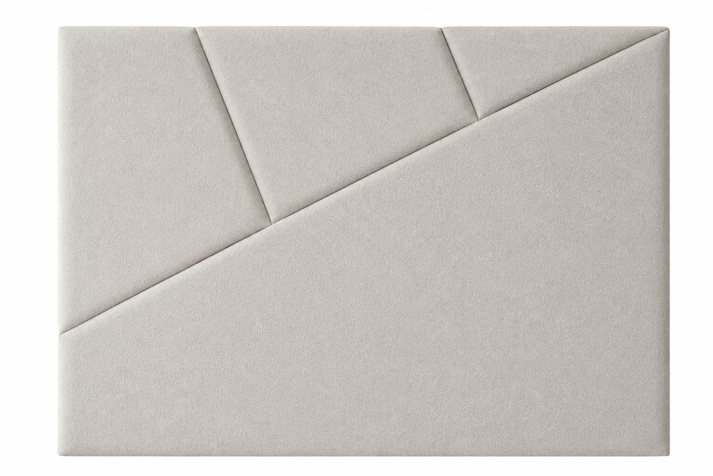 Respaldo de Cama - Modelo Cairo - Velvet Gris Perla