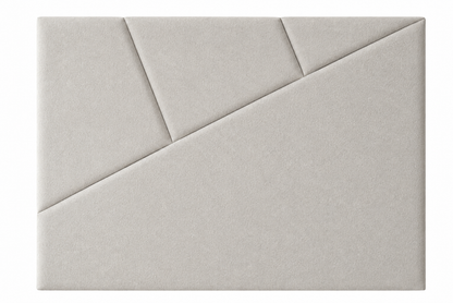 Respaldo de Cama - Modelo Cairo - Velvet Gris Perla
