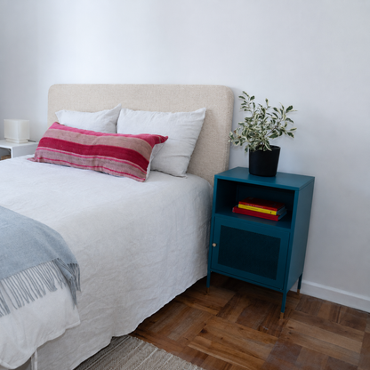 Respaldo de Cama - Modelo Curvo - Tela Velvet Beige