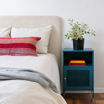 Respaldo de Cama - Modelo Curvo - Tela Velvet Beige