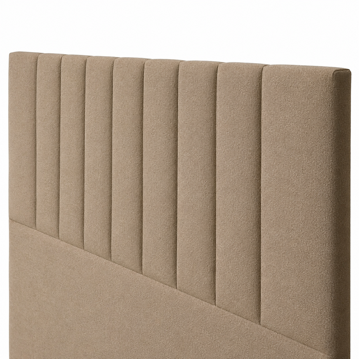 Respaldo de Cama - Modelo Tubular - Velvet Camel