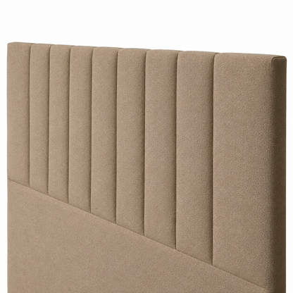 Respaldo de Cama - Modelo Tubular - Velvet Camel