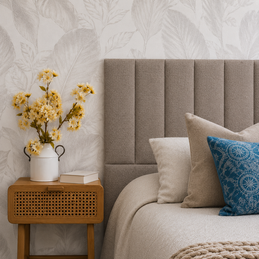 Respaldo de Cama - Modelo Tubular - Velvet Taupe