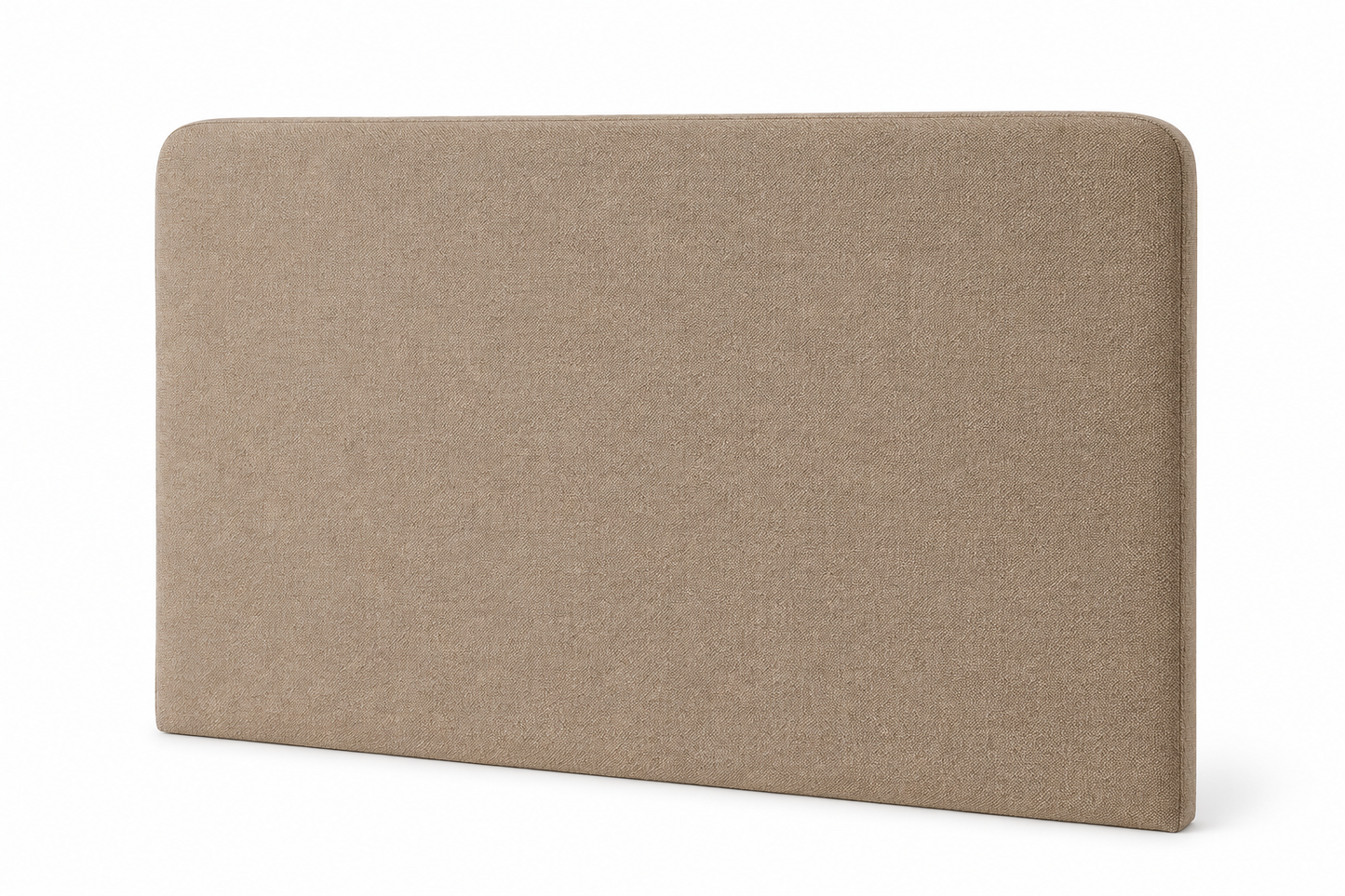 Respaldo de Cama - Modelo Curvo - Tela Velvet Camel