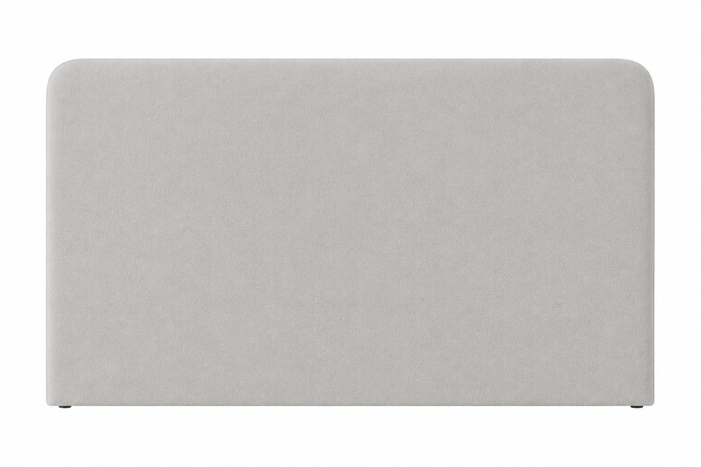 Respaldo de Cama - Modelo Curvo - Tela Velvet Gris Perla