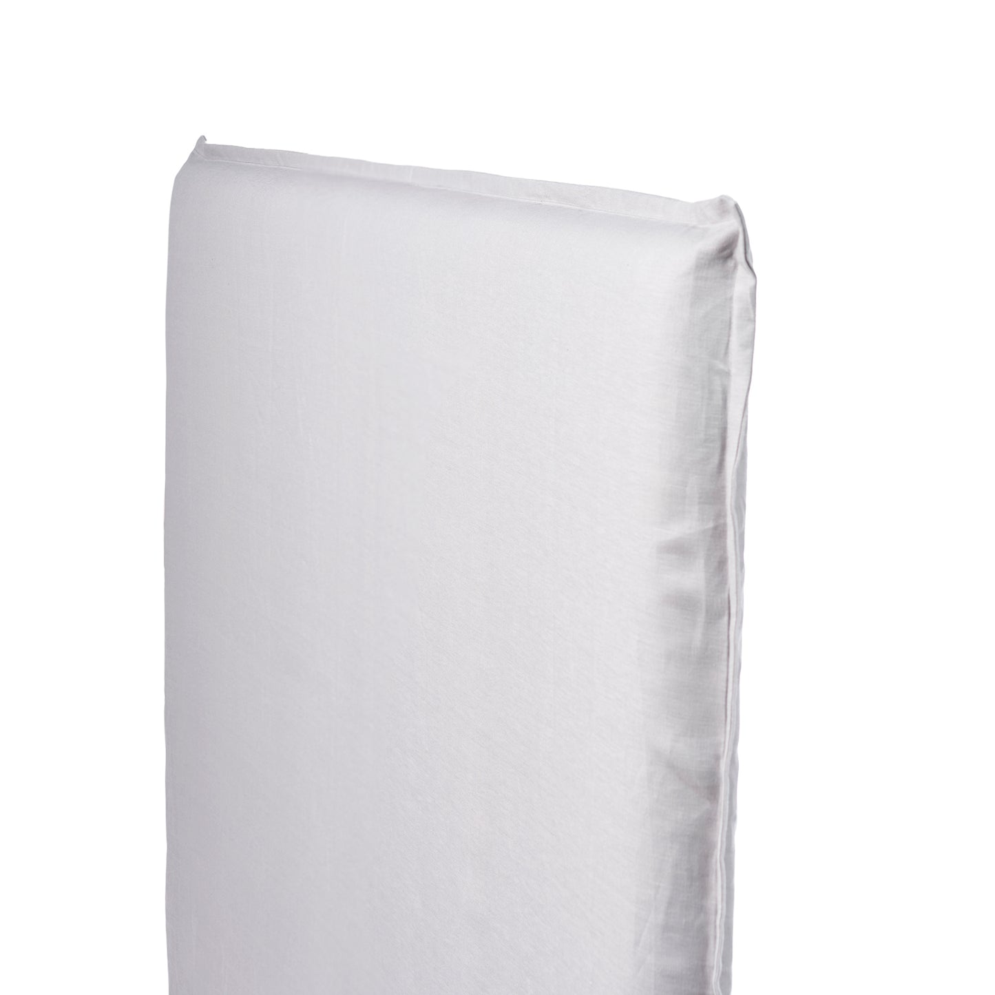 Respaldo de cama con funda de lino 100% natural -  Modelo Pestaña -  Lino Florencia Gris Perla