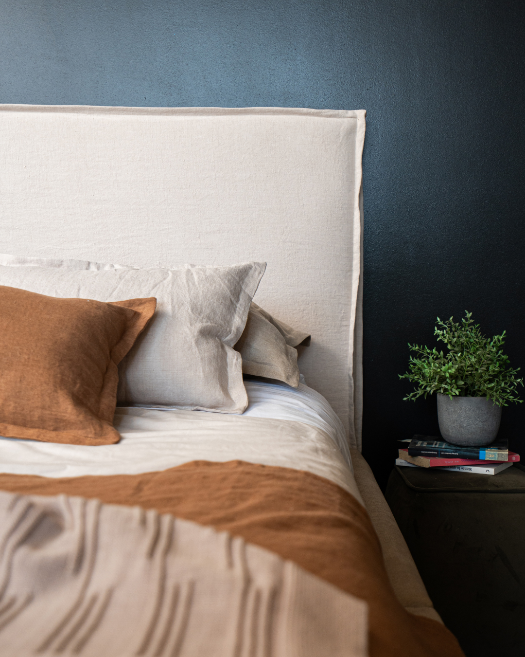 Respaldo de Cama Funda Fuelle Lino Isabel Beige