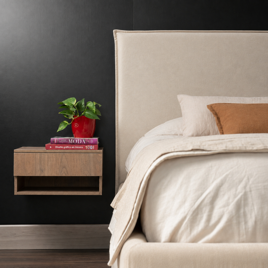 Respaldo de Cama con Funda Pestaña - Bahía Beige