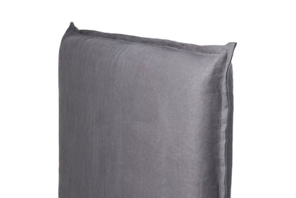 Respaldo de Cama con Funda Modelo - Pestaña -  Lino Florencia Gris