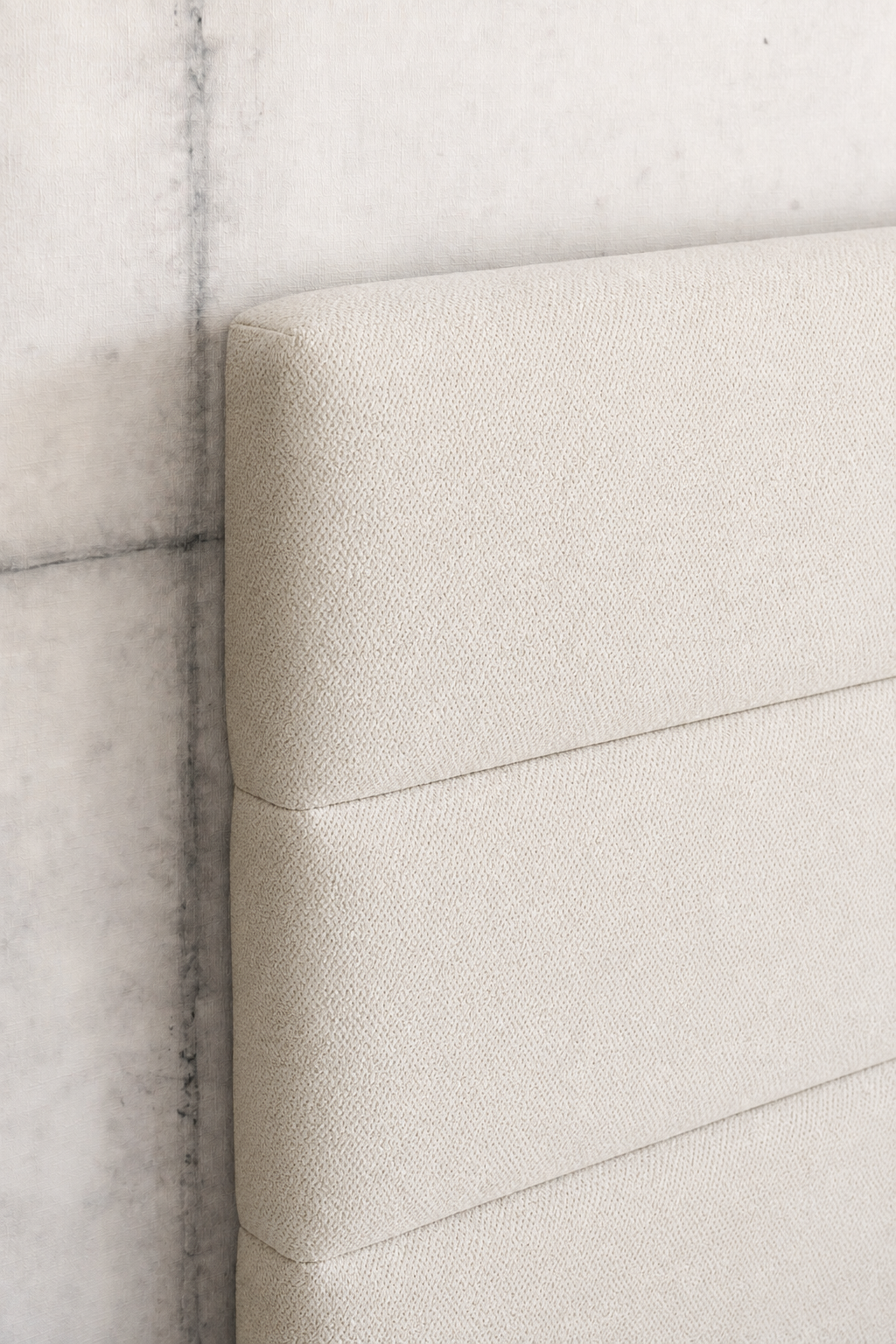 Respaldo de Cama - Modelo Rollos - Velvet Beige