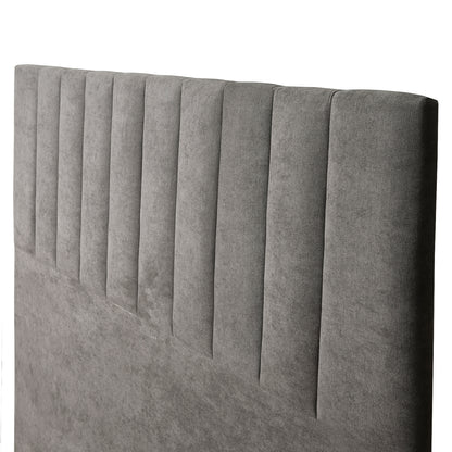 Respaldo de Cama - Modelo Tubular - Velvet Gris