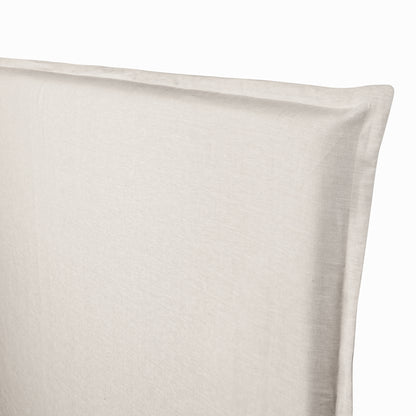 Respaldo de Cama con Funda Modelo - Pestaña -  Lino Florencia Natural