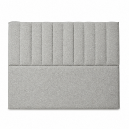 Respaldo de Cama - Modelo Tubular - Velvet  Gris Perla