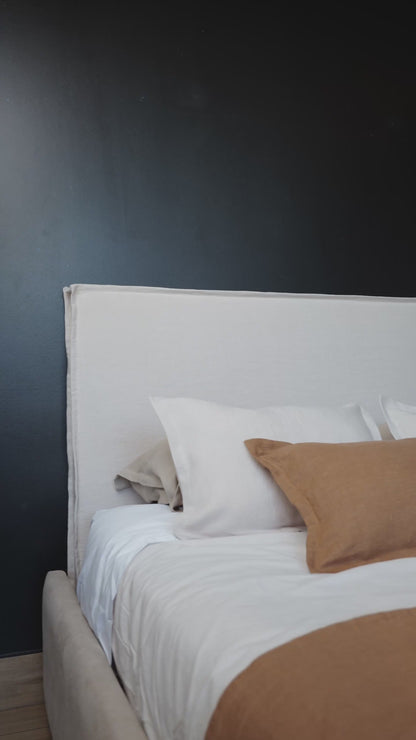 Respaldo de Cama Funda Fuelle Lino Isabel Beige