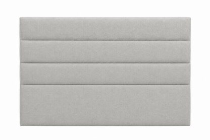 Respaldo de Cama - Modelo Rollos - Velvet Gris Perla
